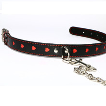 Collar Y Correa Argus Fetish Corazones Rojos