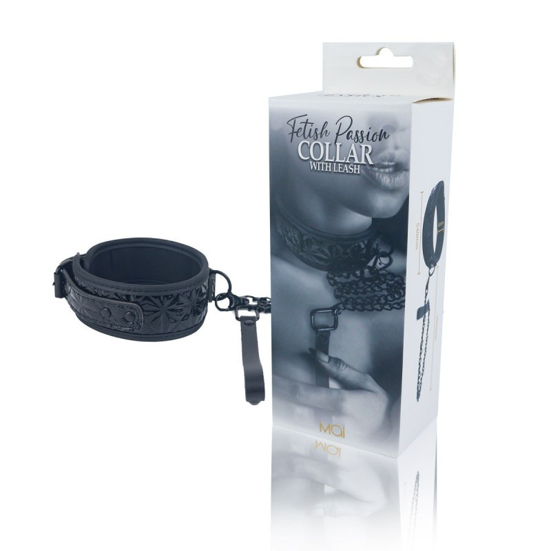 Collar Y Correa BTB Negro