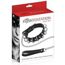 Collar Y Correa Fetish Tentation Anillas