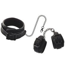 Collar y Esposas Fetish Submissive  Cuero Vegano