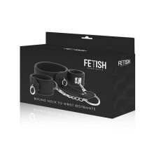 Collar y Esposas Fetish Submissive Cuero Vegano