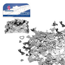 Confeti Brillante Boda Plata
