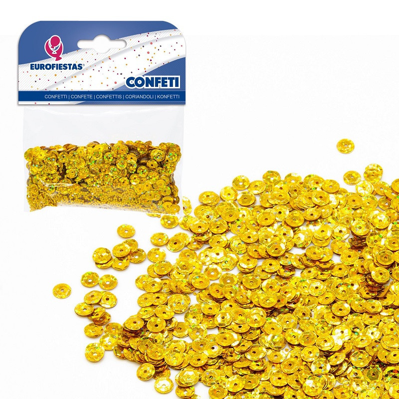 Confeti Brillante Lentejuelas Doradas