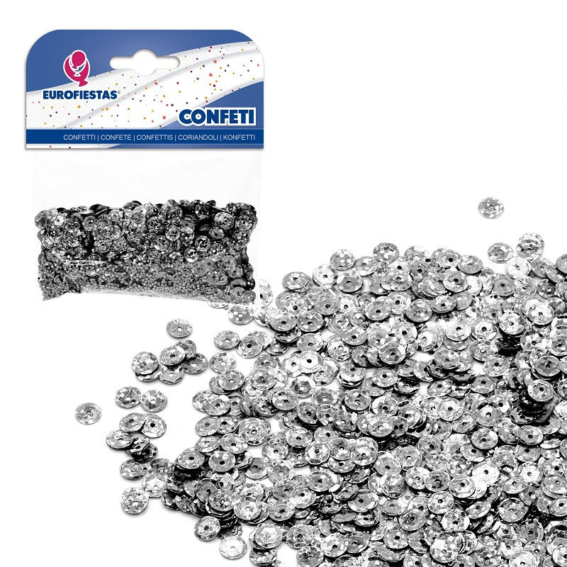 Confeti Brillante Lentejuelas Plateadas