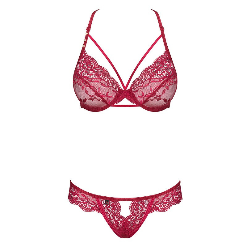 Conjunto 2 Piezas De Obsessive Rojo Burdeos Ivetta