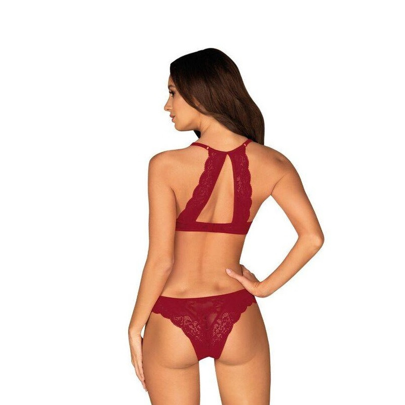 Conjunto 2 Piezas De Obsessive Rojo Burdeos Ivetta
