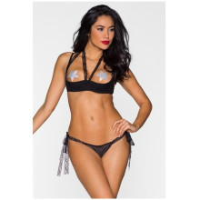 Conjunto 2 Piezas Kiss Me Negro Fancy Bows