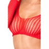 Conjunto 2 Piezas Rene Rofe 7013 Rojo Crochet Net