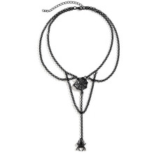 Gargantilla Cadenas Con Telaraña