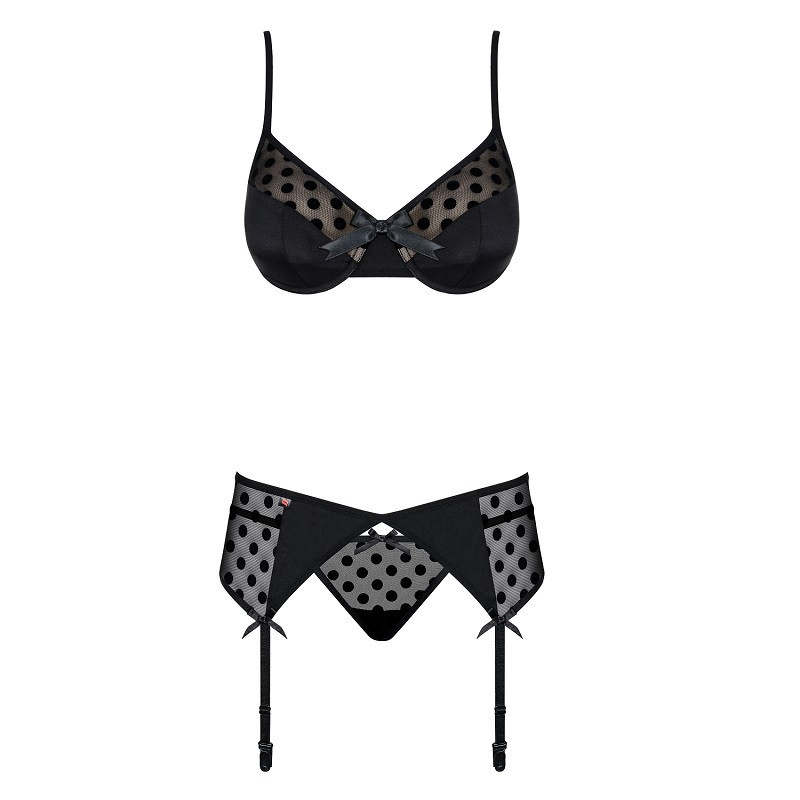 Conjunto 3 Piezas De Obsessive Negro Dotina