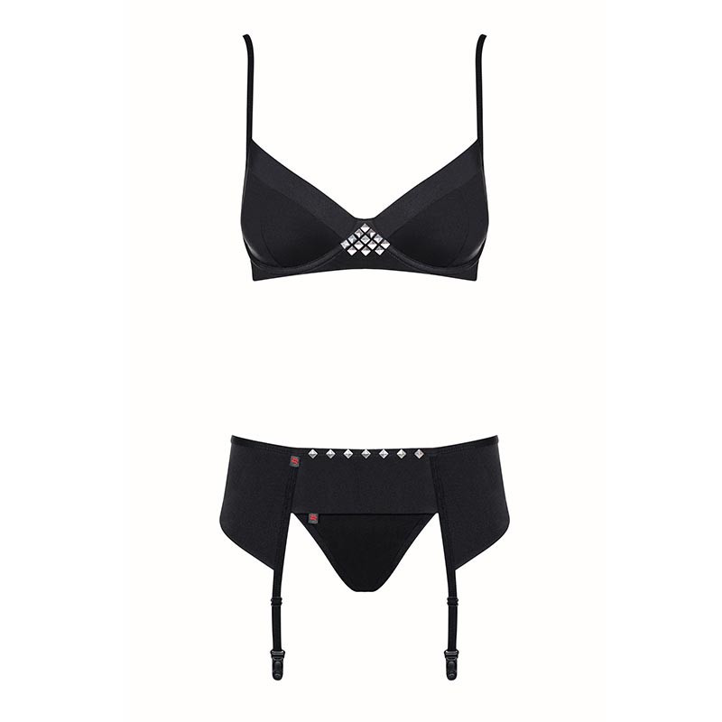 Conjunto 3 Piezas De Obsessive Negro Gretia