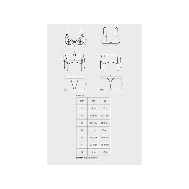 Conjunto 3 Piezas De Obsessive Negro Musca