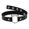 Gargantilla Choker Con Aro Gato Plateado