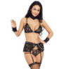 Conjunto 4 Piezas Queen Lingerie 223382