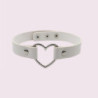 Gargantilla Choker Con Corazón Blanca