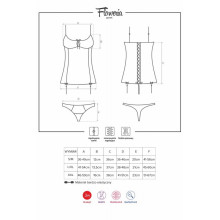 Conjunto Corset De Obsessive Floweria 2 Piezas