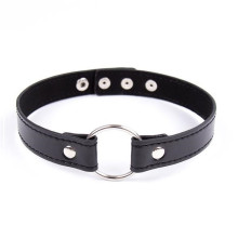 Gargantilla Choker Latetobed Negra Con Aro