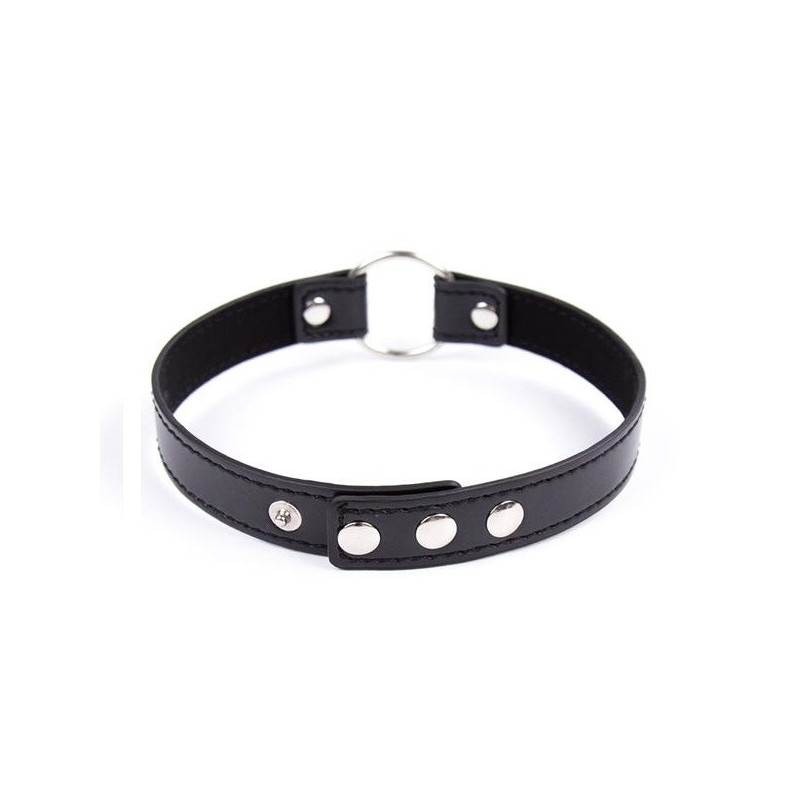 Gargantilla Choker Latetobed Negra Con Aro