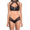 Conjunto Wetlook Body Leatherbra