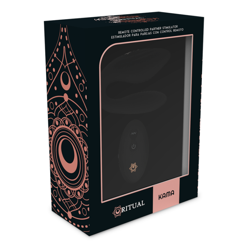Control Remoto Estimulador Pinza Recargable Ritual Kama Negro