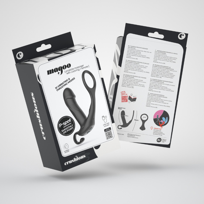 Control Remoto Estimulador Vibrador Impulsor con Anillo Magoo Crushious