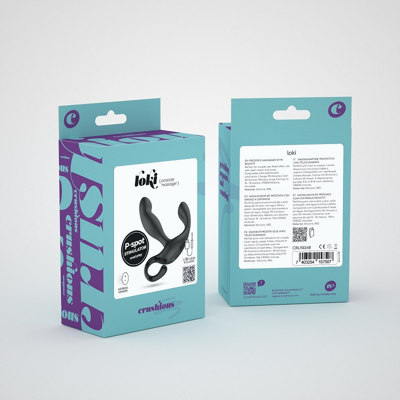 Control Remoto Estimulador Vibrador Prostático Crushious Loki