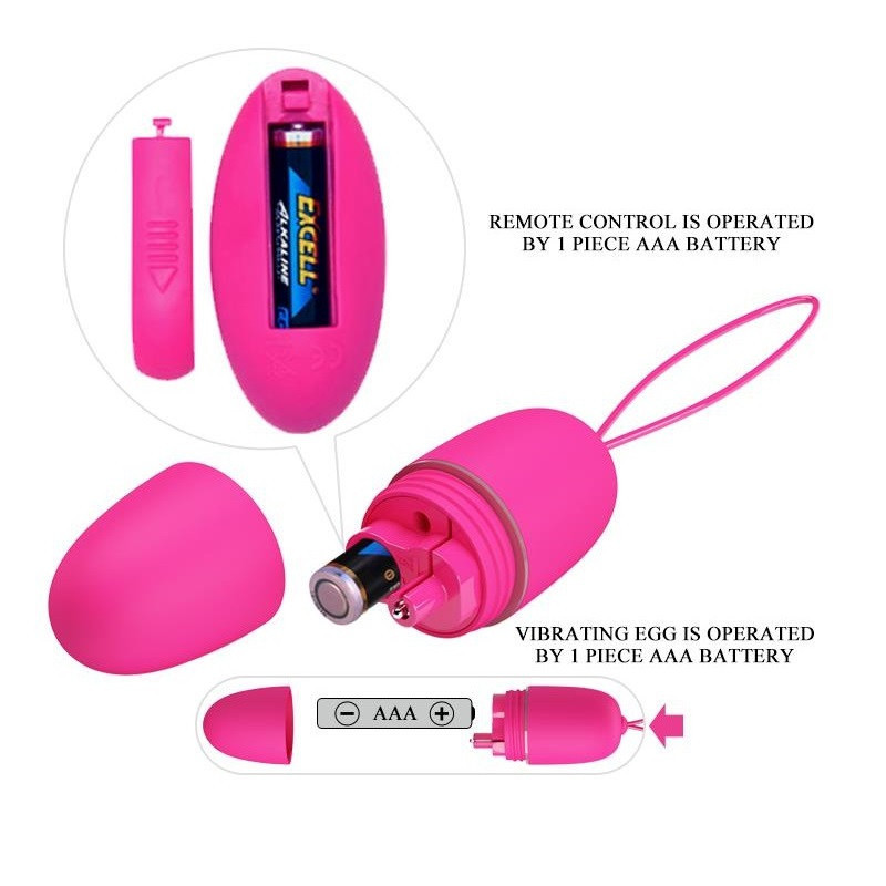 Control Remoto Huevo De Pilas Selkie Pretty Love Rosa