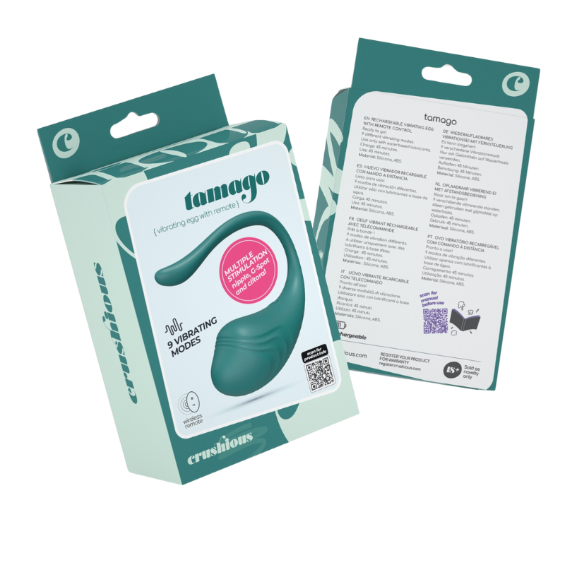 Control Remoto Huevo Vibrador Crushious Tamago Verde