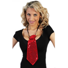 Corbata Lentejuelas Roja