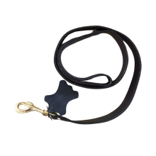 Correa Cuero Nobuck con Mosquetón Dorado