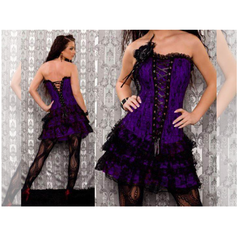 Corset Con Falda Mora 12172