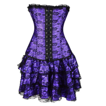 Corset Con Falda Mora 12172