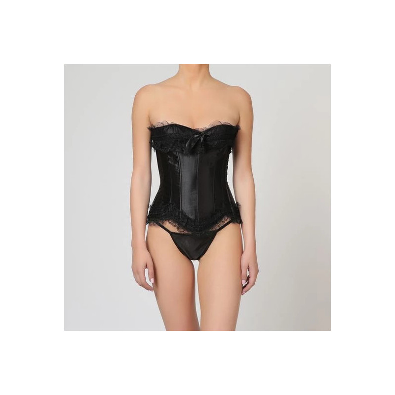 Corset Negro Brokat