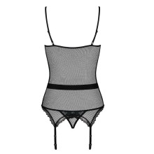 Corset y Tanga De Obsessive Negro Lustella
