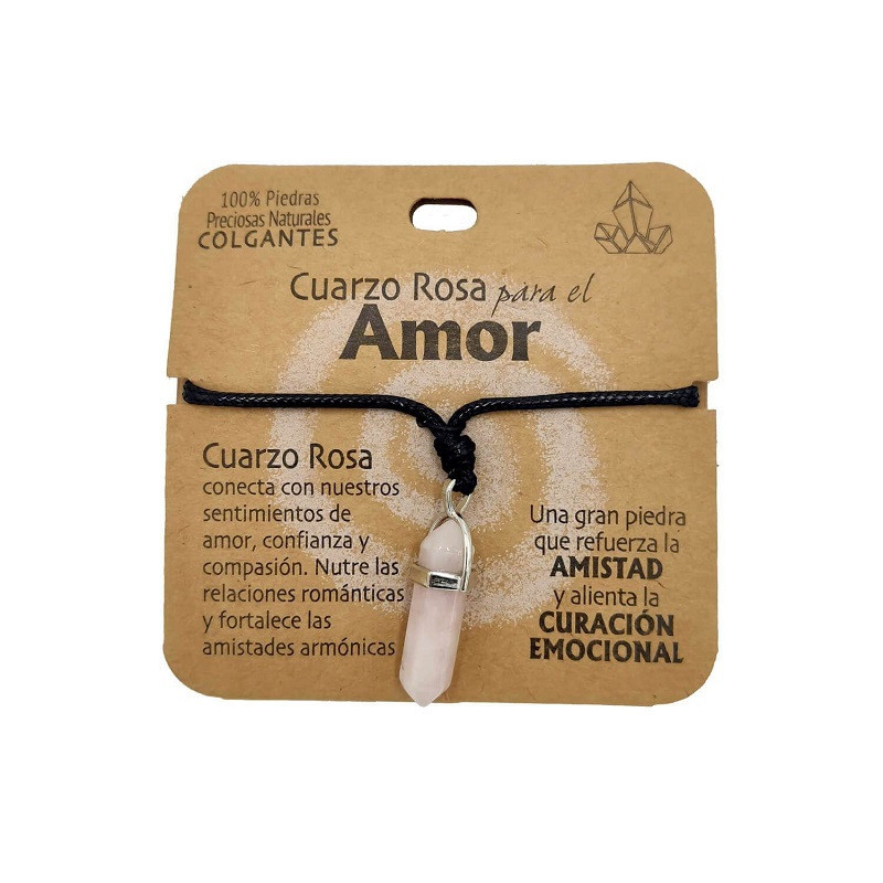 Cuarzo Rosa Colgante