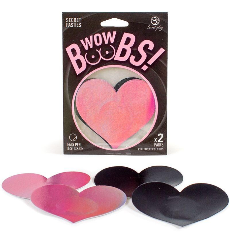 Cubrepezones Secret Play Corazón Wow Boobs