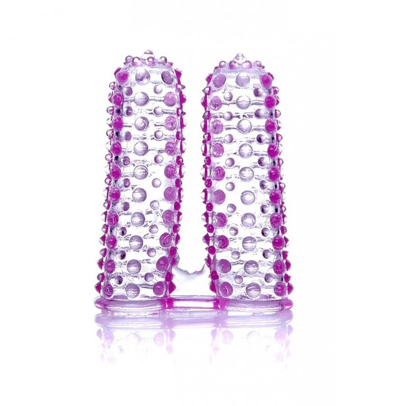 Dedil Doble 2 Texturas Wonderful Fingers Lila