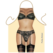 Delantal ITATI Sexy Liguero Negro