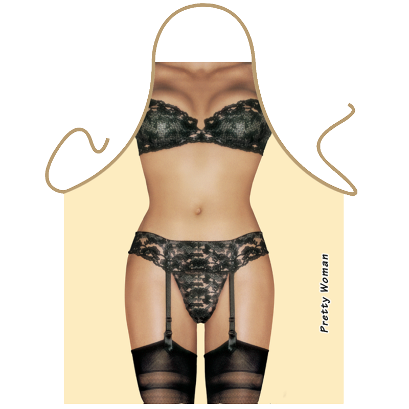 Delantal ITATI Sexy Liguero Negro