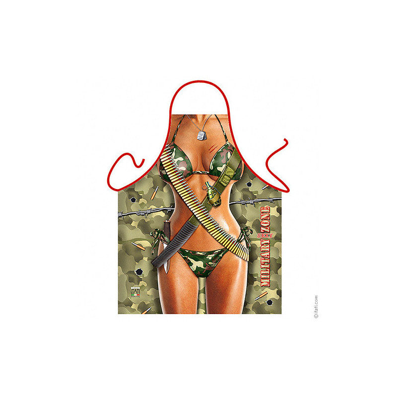 Delantal ITATI Sexy Mujer Militar