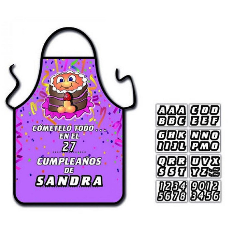 Delantal Tarta Pito Personalizable