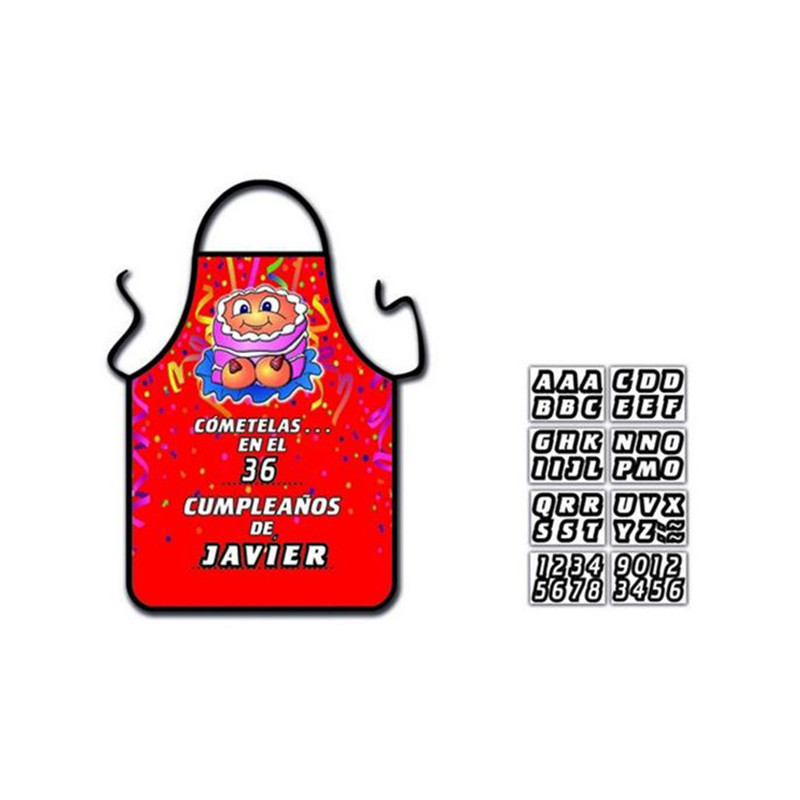 Delantal Tarta Tetas Personalizable
