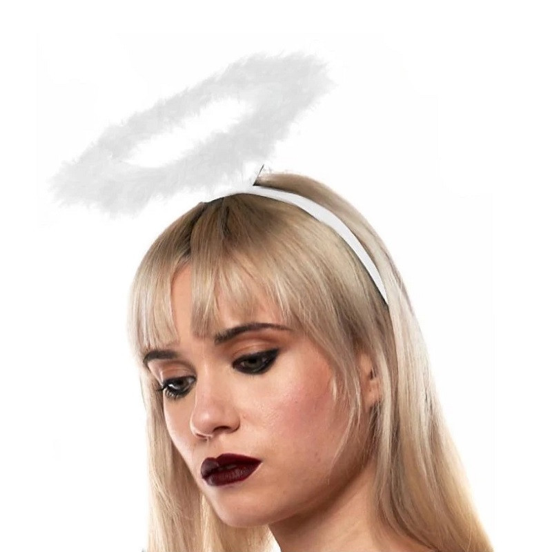 Diadema Ángel Aro Blanco