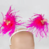 Diadema Antenas Penecillos Con Marabú Tentáculos Fucsia