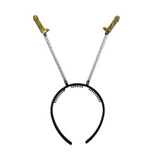 Diadema Antenas Penecillos Metalizados Amarillos