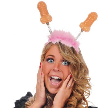 Diadema Rosa Penes Realísticos