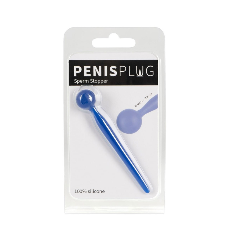 Dilatador de Uretra con Tapón Esperma Azul