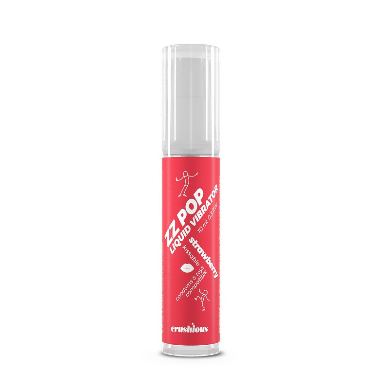 Gel Estimulante Vibrador Líquido Crushious ZZPop Fresa 10 ml