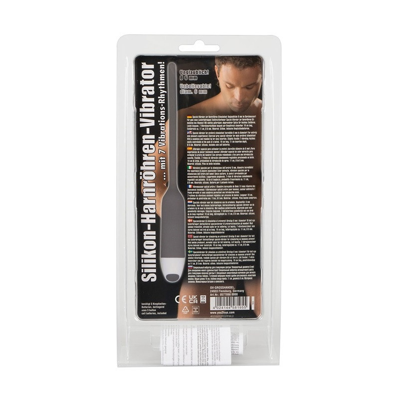 Dilatador Uretral con Vibración Silicona