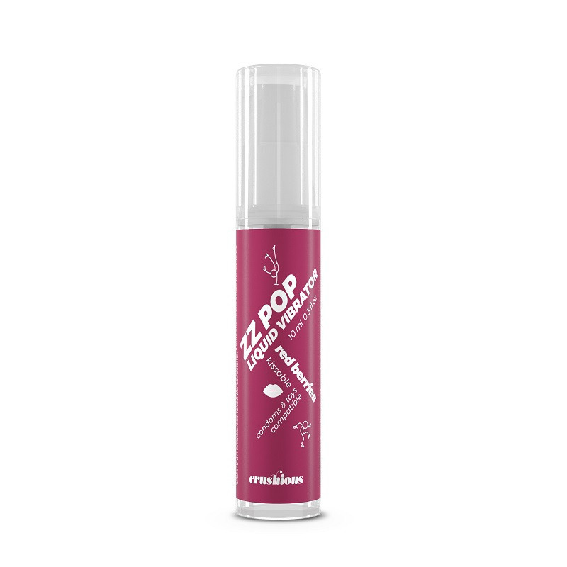 Gel Estimulante Vibrador Líquido Crushious ZZPop Frutos Rojos 10 ml